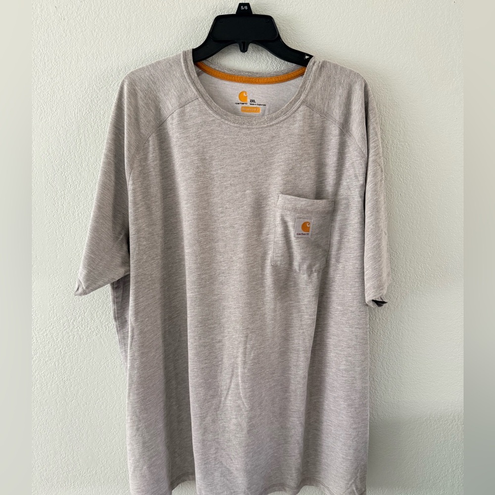 Carhartt Men's Force Relaxed Fit Midweight Pocket T-Shirt Gray XXL 2XL